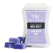 LAVENDER SPA Case of 6 WoodWick Hourglass 3 oz Wax Melts   
